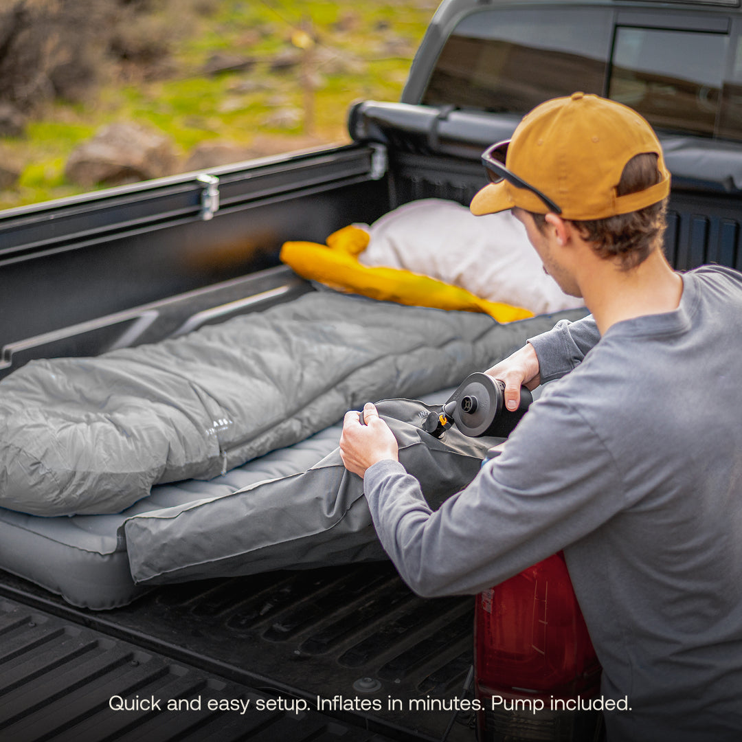 Luno Premium AIR Toyota Tacoma Truck Bed Mattress for Camping or Adventuring