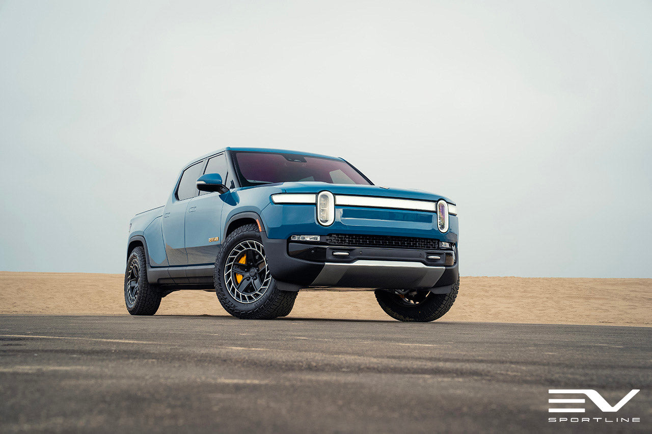 Special Savings! R500 Directional Aero 20" Precision Forged Wheel & Tire Package for Rivian R1T / R1S
