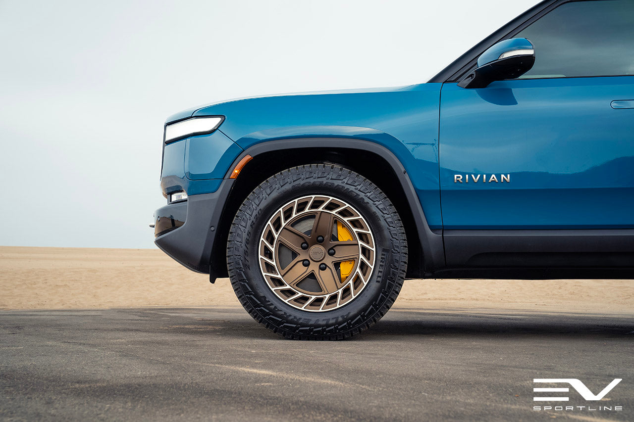 Team R500 Directional Aero 20" Precision Forged Wheel & Tire Package for Rivian R1T / R1S - SPARE x REPLACEMENT