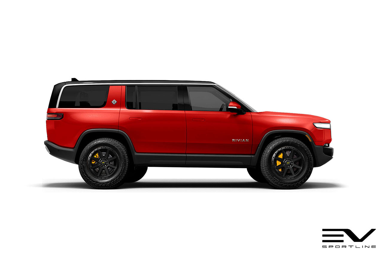 Team 1EV R800 Compass 8 Spoke 20" Flow Forged Wheels & Tire Packages for Rivian R1T / R1S