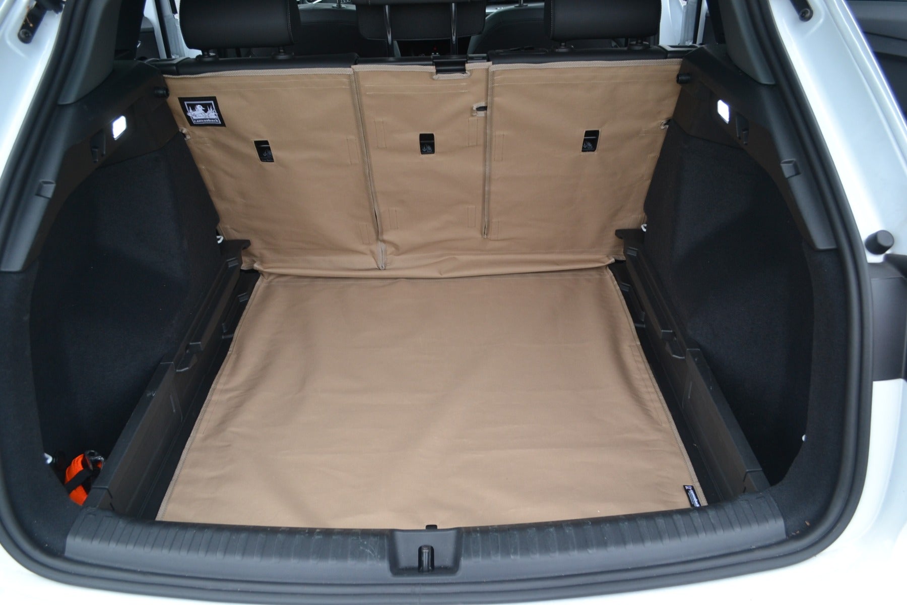 Rear Cargo and Back Seat Down Canvasback Liner and Surface Covers for Audi e-tron Q4