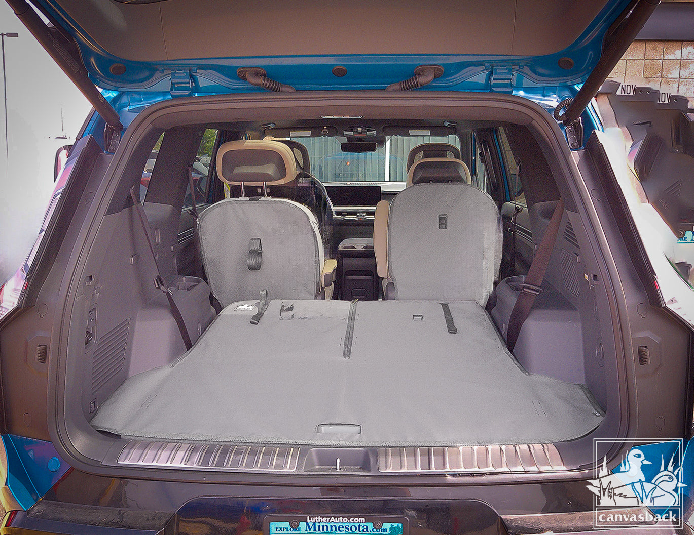 Rear Cargo and Back Seat Down Canvasback Liner and Surface Covers for 2024-Present Kia EV9