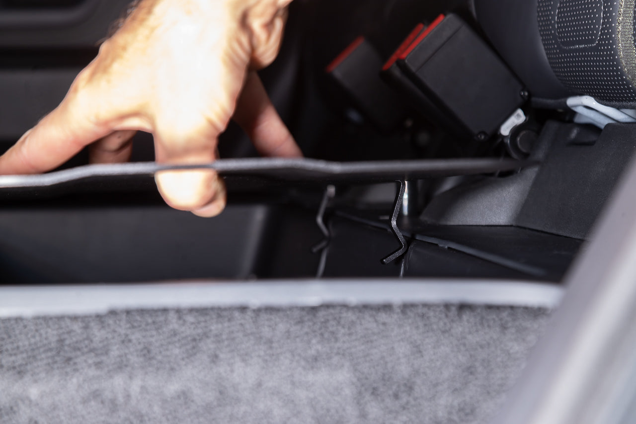 Team 1EV Under Rear Seat Cargo Cover & Dog / Pet Deck for Rivian R1T