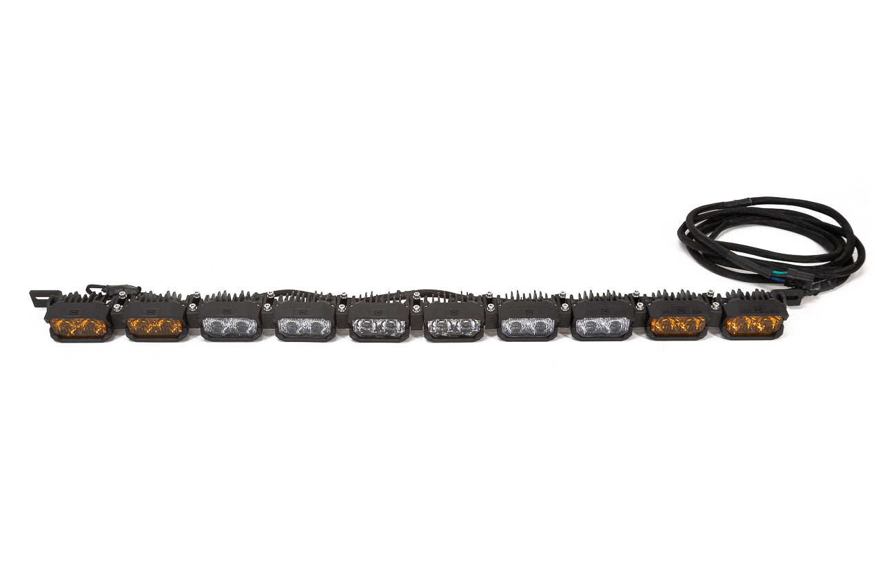 Off-Road Light Bar / Single Row LED 10 Pod / 40" Morimoto BangerBar for Rivian R1T / R1S