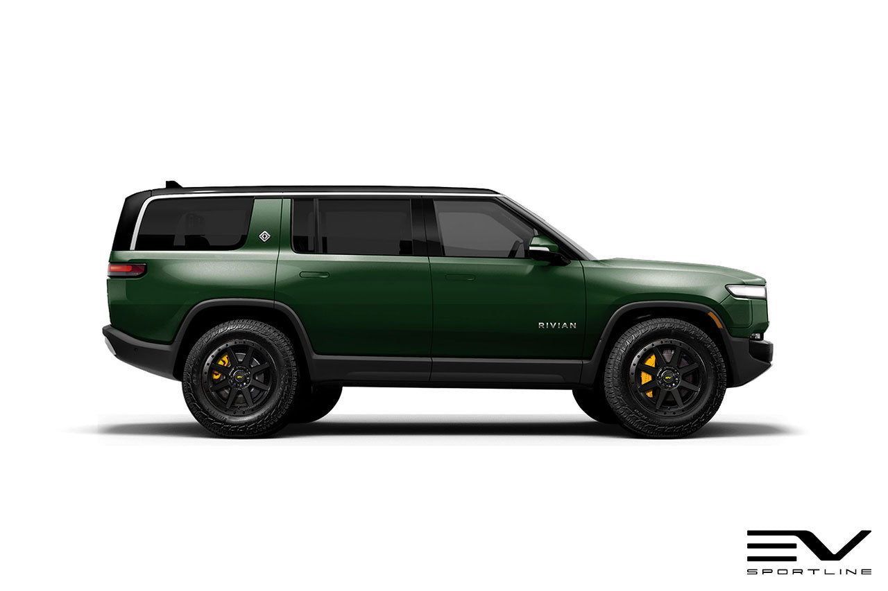 Team 1EV R800 Compass 8 Spoke 20" Flow Forged Wheels & Tire Packages for Rivian R1T / R1S