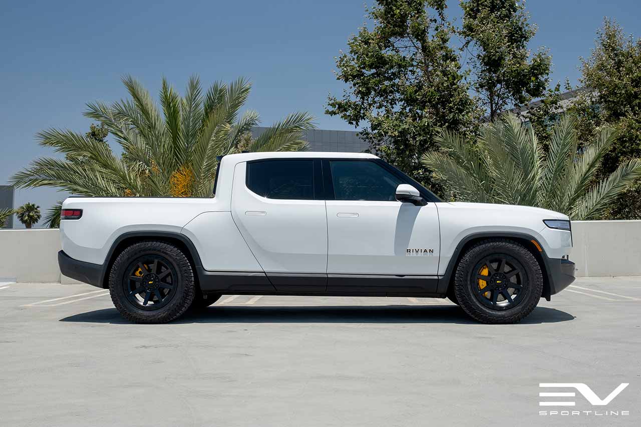 Team 1EV R800 Compass 8 Spoke 20" Flow Forged Wheel & Tire Package for Rivian R1T / R1S - Open Box Special!