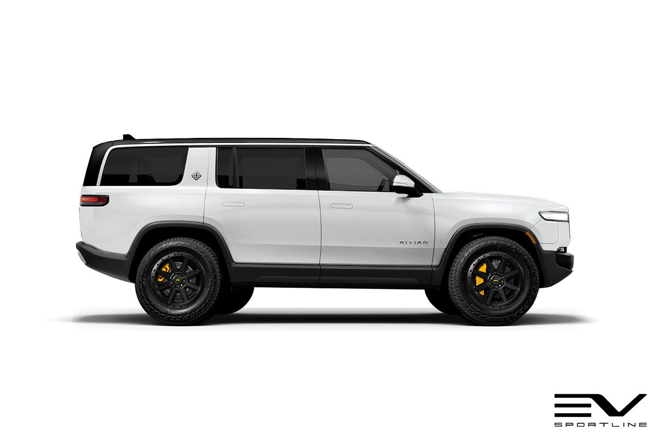 Team 1EV R800 Compass 8 Spoke 20" Flow Forged Wheels & Tire Packages for Rivian R1T / R1S