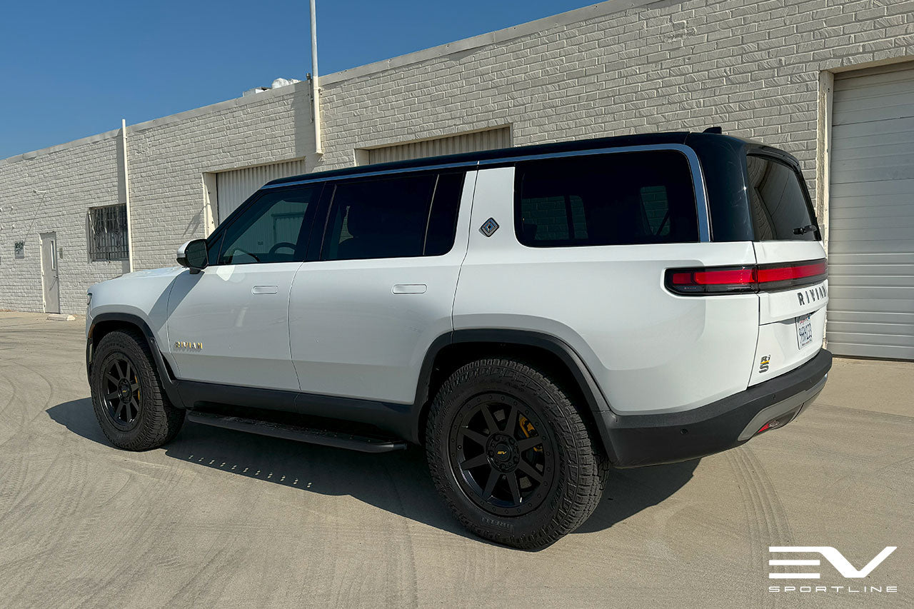 Team 1EV R800 Compass 8 Spoke 20" Flow Forged Wheels & Tire Packages for Rivian R1T / R1S