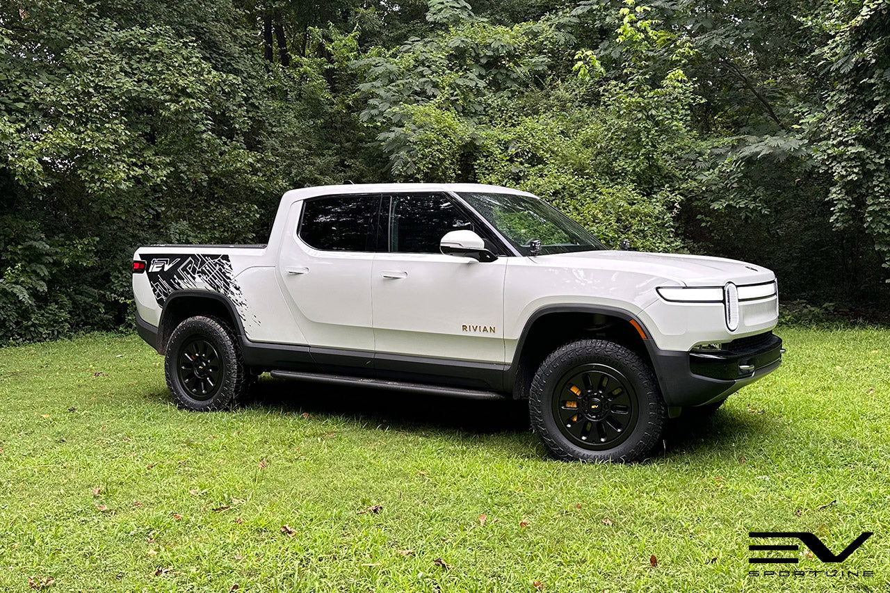 Team 1EV R1000 Adventure 10 Spoke 20" Flow Forged Wheel & Goodyear Wrangler Territory AT Tire Package for Rivian R1T / R1S - Open Box Special!