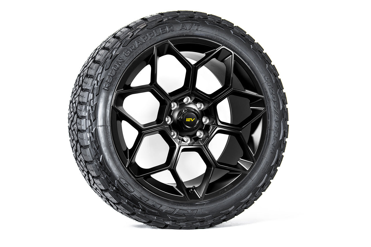 EV7 24" GMC Hummer EV Fully Forged Lightweight Wheel & Tire Package (Set of 4 or 5)