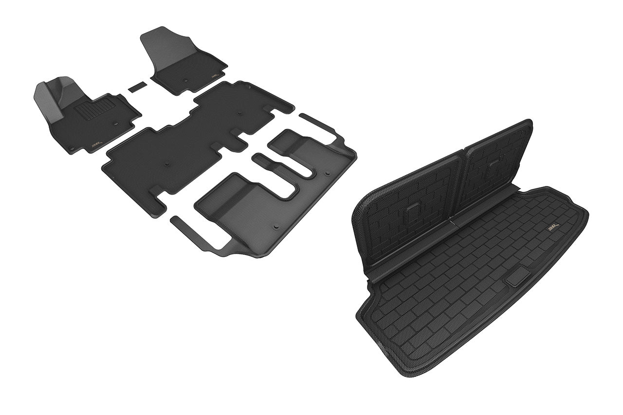 Kia EV9 3D MAXpider Kagu All Weather Custom Fit Floor Liner Mats