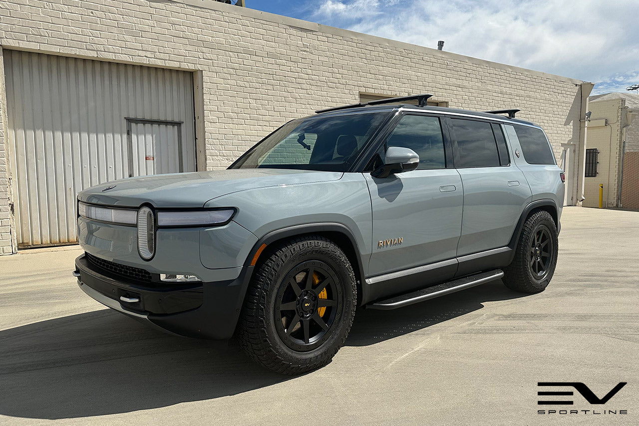 Team 1EV R800 Compass 8 Spoke 20" Flow Forged Wheels & Tire Packages for Rivian R1T / R1S