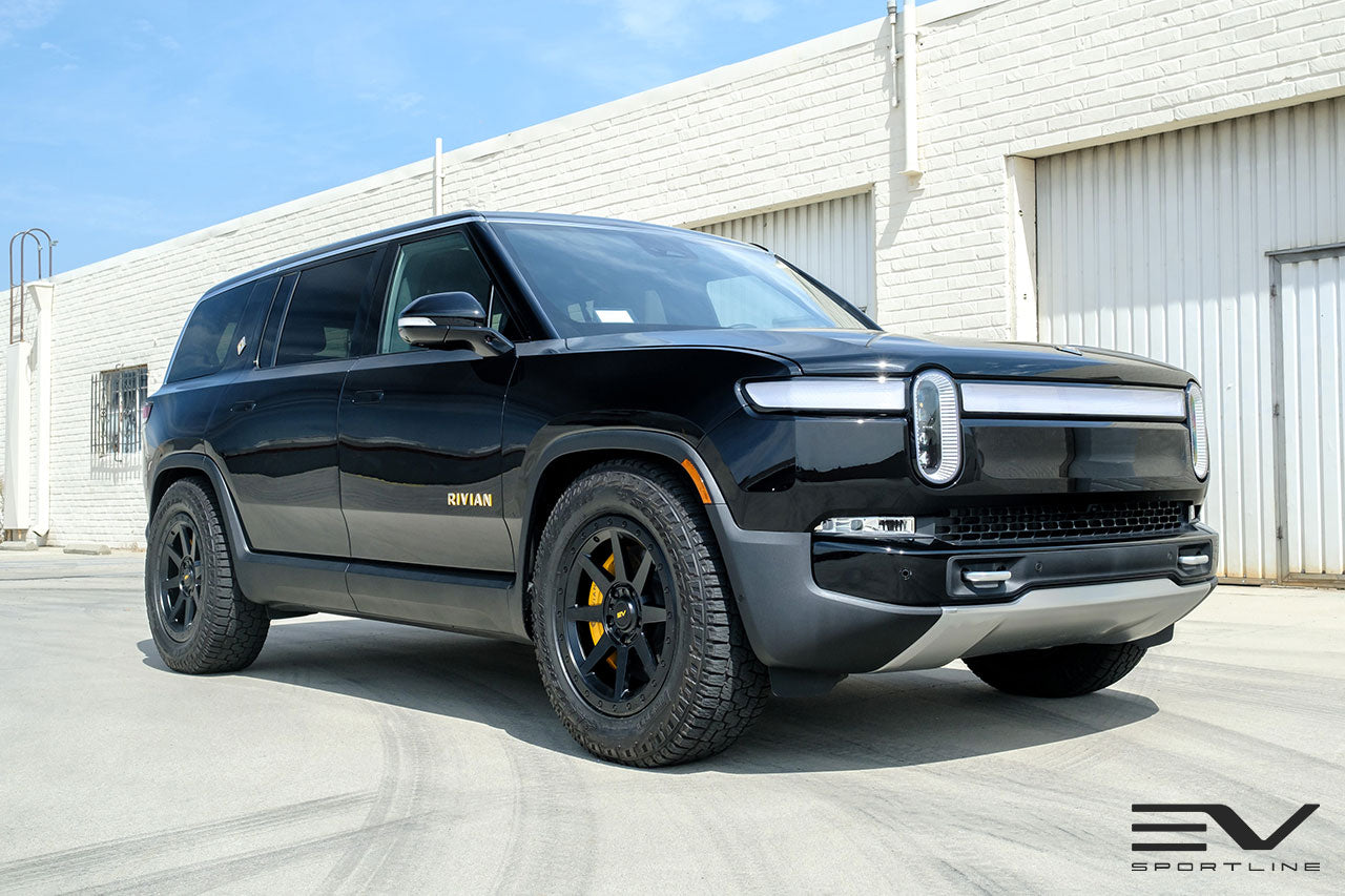 Team 1EV R800 Compass 8 Spoke 20" Flow Forged Wheels & Tire Packages for Rivian R1T / R1S