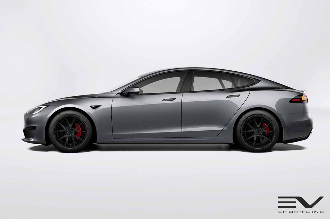 Niche Misano M117 Matte Black 20" Tesla Model S Long Range & Plaid Wheel and Tire Package (Set of 4)