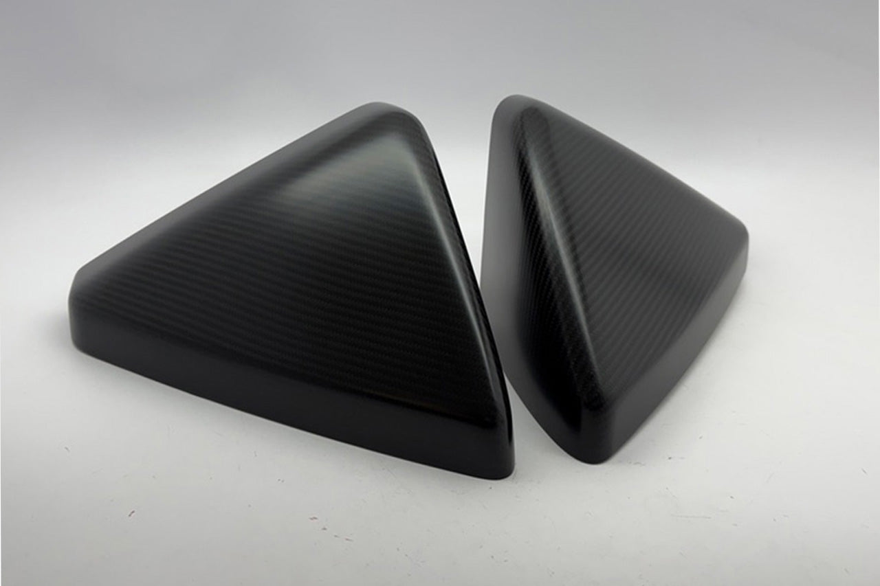 Tesla Cybertruck Precision Carbon Fiber Side Mirror Caps by T Sportline (Set of 2 Covers)