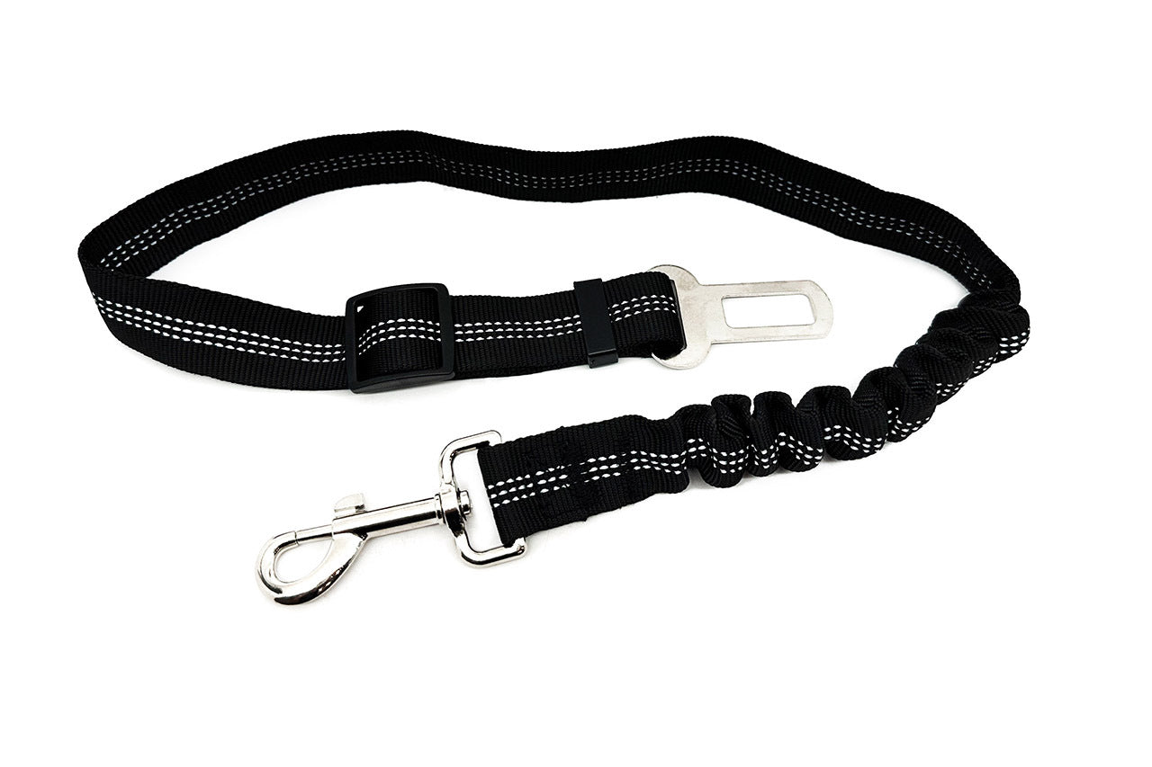 32" Dog / Pet Adjustable Seat Belt Car Harness Leash with Anti-Shock Bungee for Rivian R1T / R1S