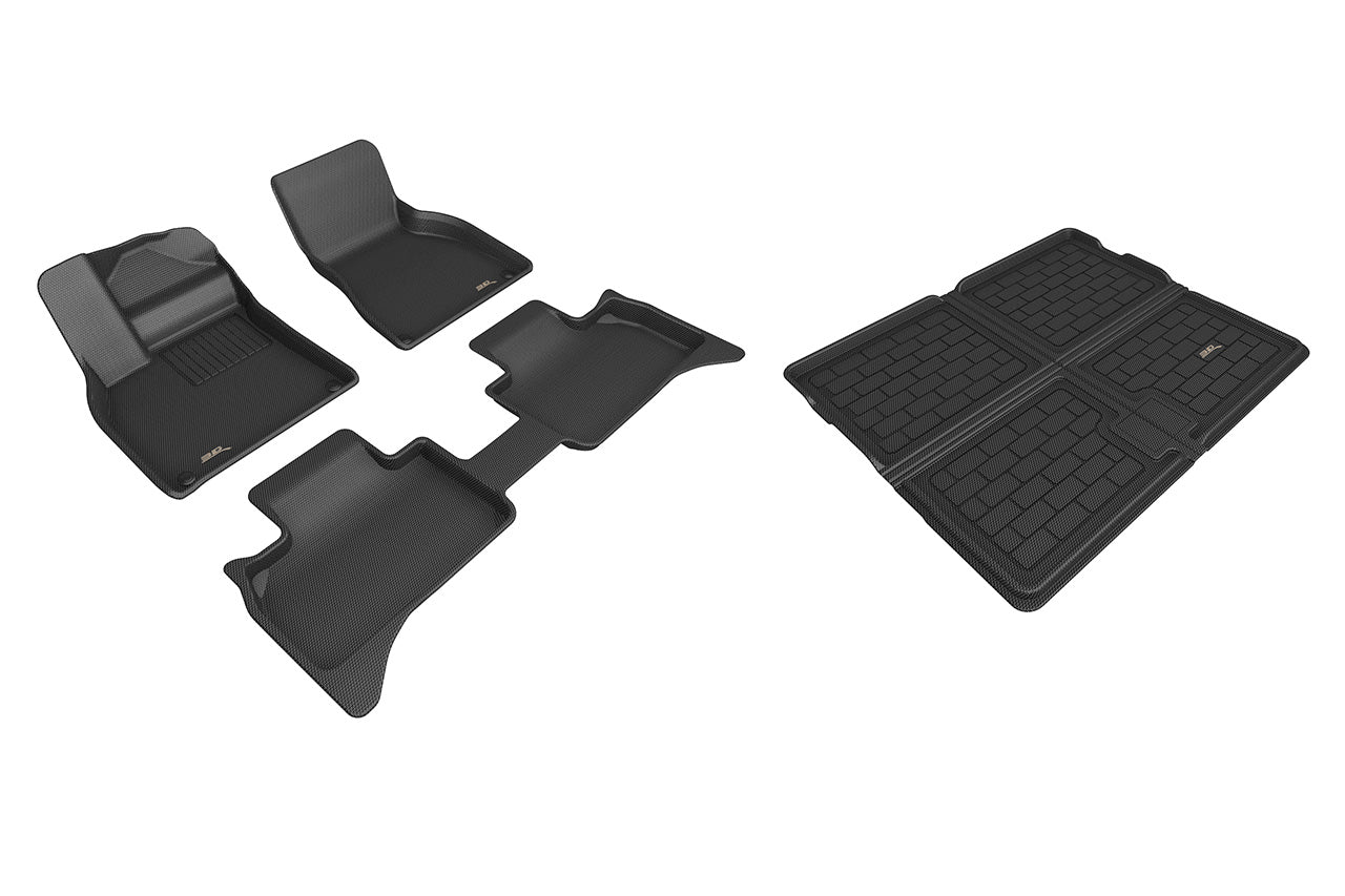 Porsche Macan Electric All Weather Custom Fit Floor Mats by 3D Kagu Maxspider