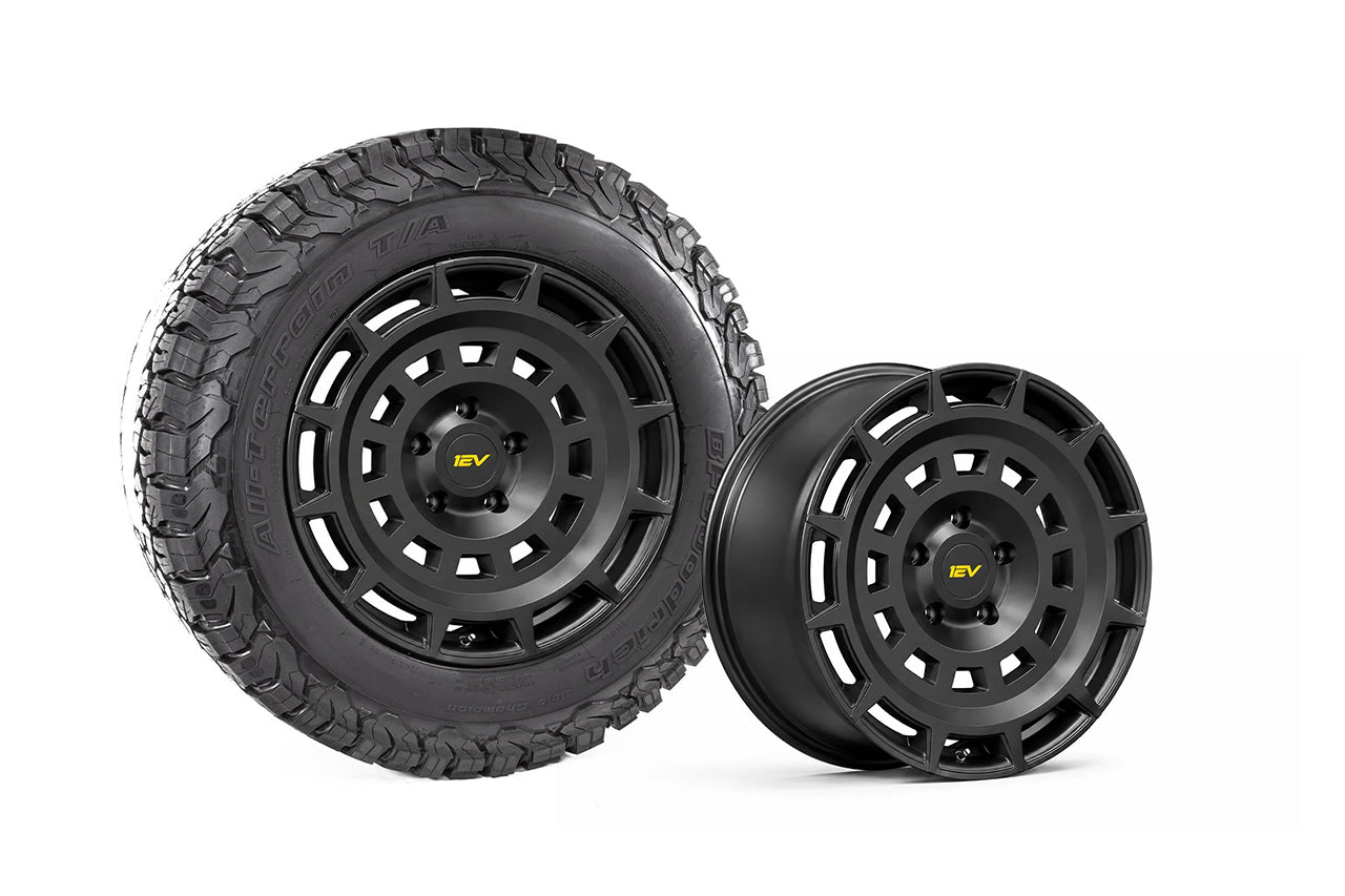 Team 1EV R1200 Terrain 20" Flow Forged Wheels & Tire Packages for Rivian R2