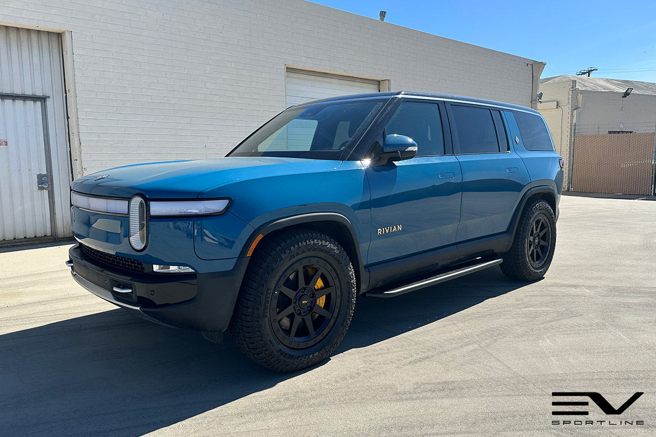 Team 1EV R800 Compass 8 Spoke 20" Flow Forged Wheels & Tire Packages for Rivian R1T / R1S