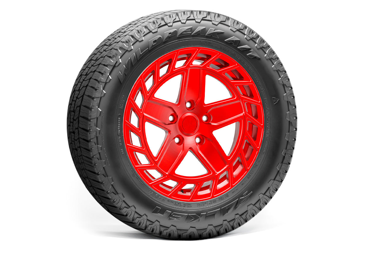 Team 1EV R500 Directional Aero 22" Precision Forged Wheel & Tire Package for Rivian R1T / R1S