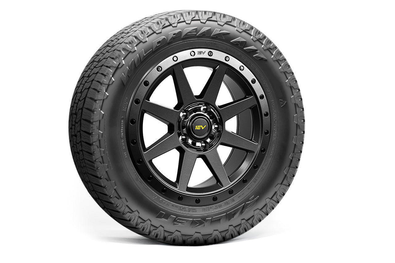Team 1EV R800 Compass 8 Spoke 20" Flow Forged Wheel & Tire Package for Rivian R1T / R1S - Open Box Special!