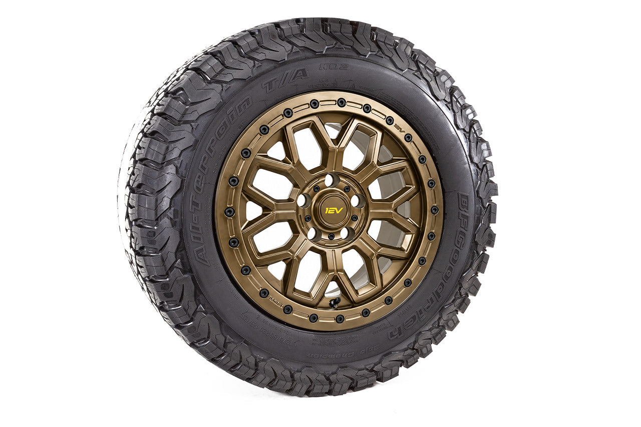Team 1EV R80B Rmaxx Beadlock Off Road 20" Forged Wheels & Tire Packages for Rivian R1T / R1S