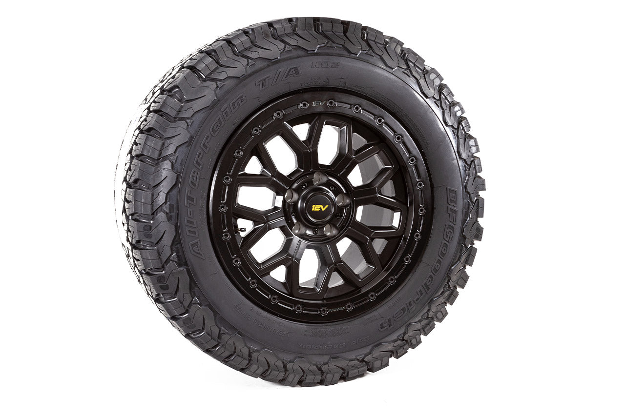 Team 1EV R80B Rmaxx Beadlock Off Road 20" Forged Wheel & Tire Package for Rivian R1T / R1S