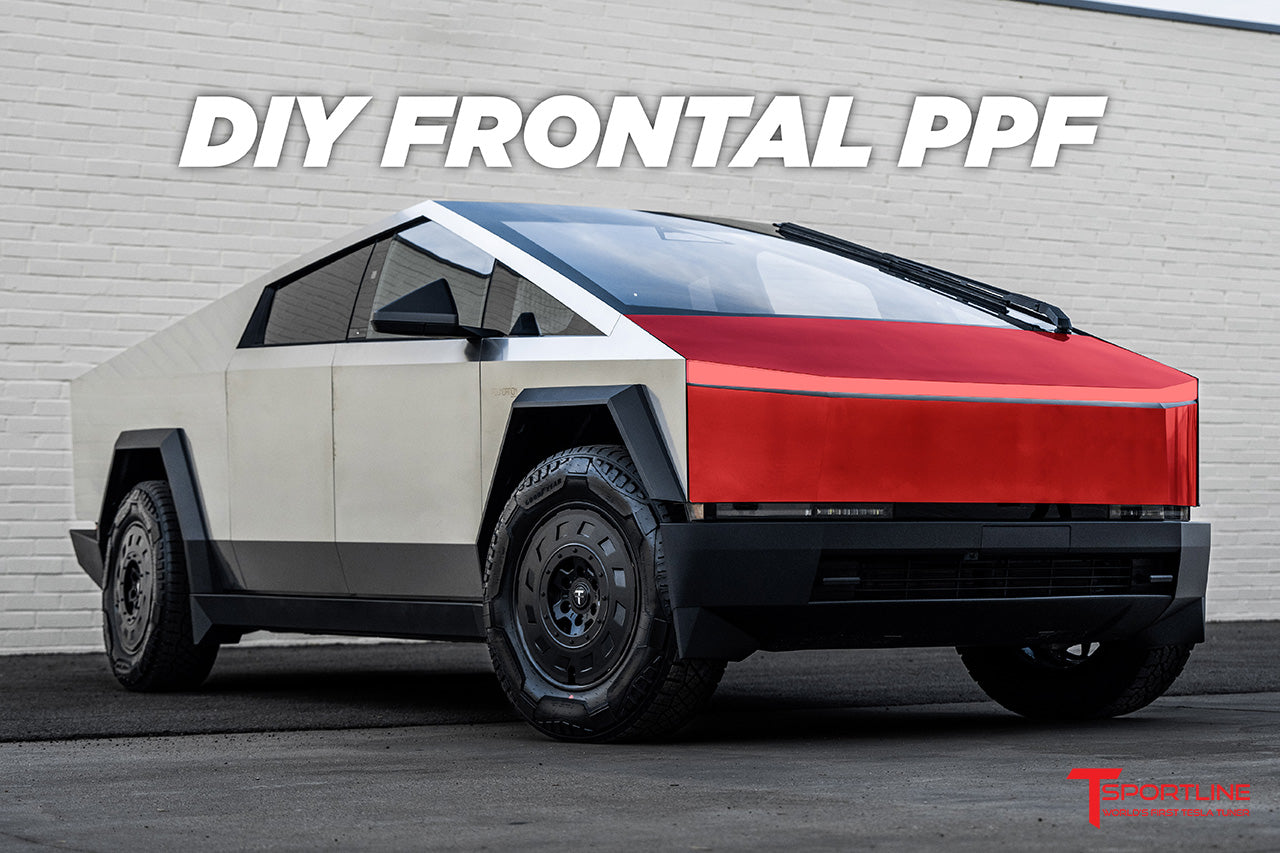 T Sportline DIY Partial PPF Kits for Tesla Cybertruck Frunk Hood and Lights