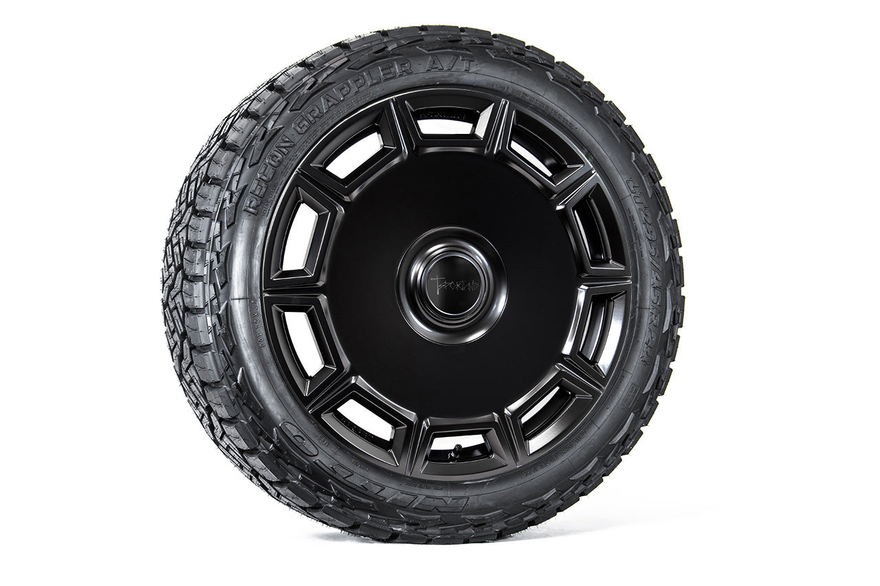 CS10 24" Chevrolet Silverado EV Fully Forged Monoblock Wheel and Tire Package (Set of 4)