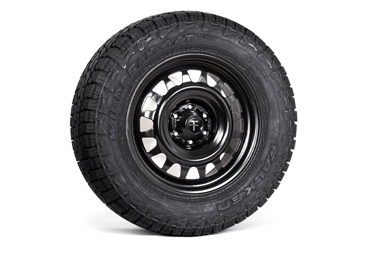 Tesla Cybertruck 'Cyber Steelie' 20" T Sportline TCS Steel Wheel and Tire Package (Set of 4)