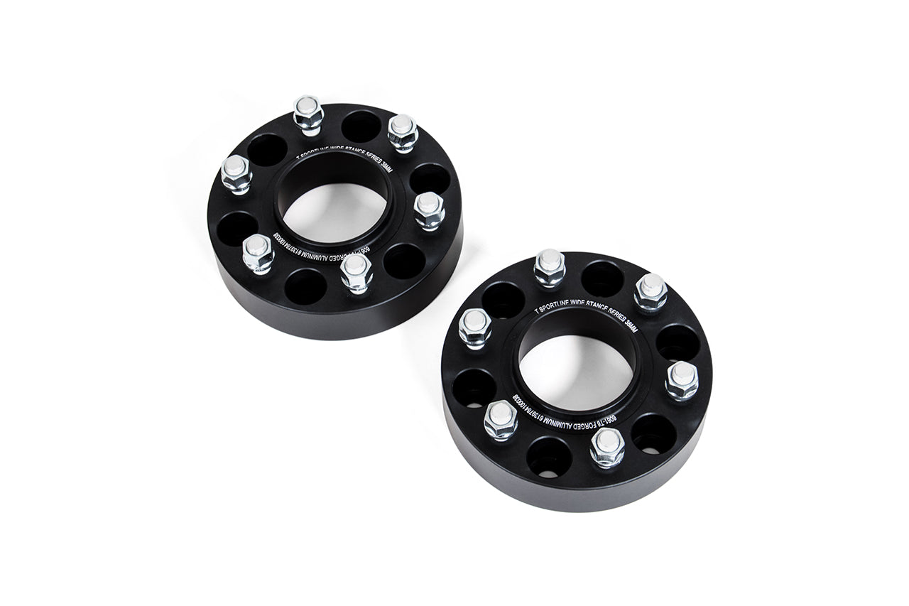 Tesla Cybertruck Wide Stance Black Anodized Billet Aluminum Spacer Set (Set of 2)