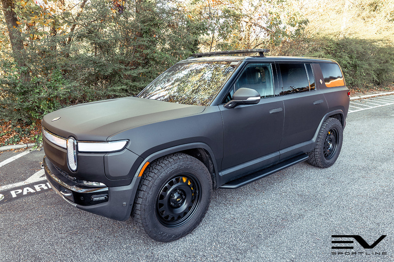 Team 1EV RMaxx Lightweight Aluminum Running Board Side Steps for Rivian R1T / R1S