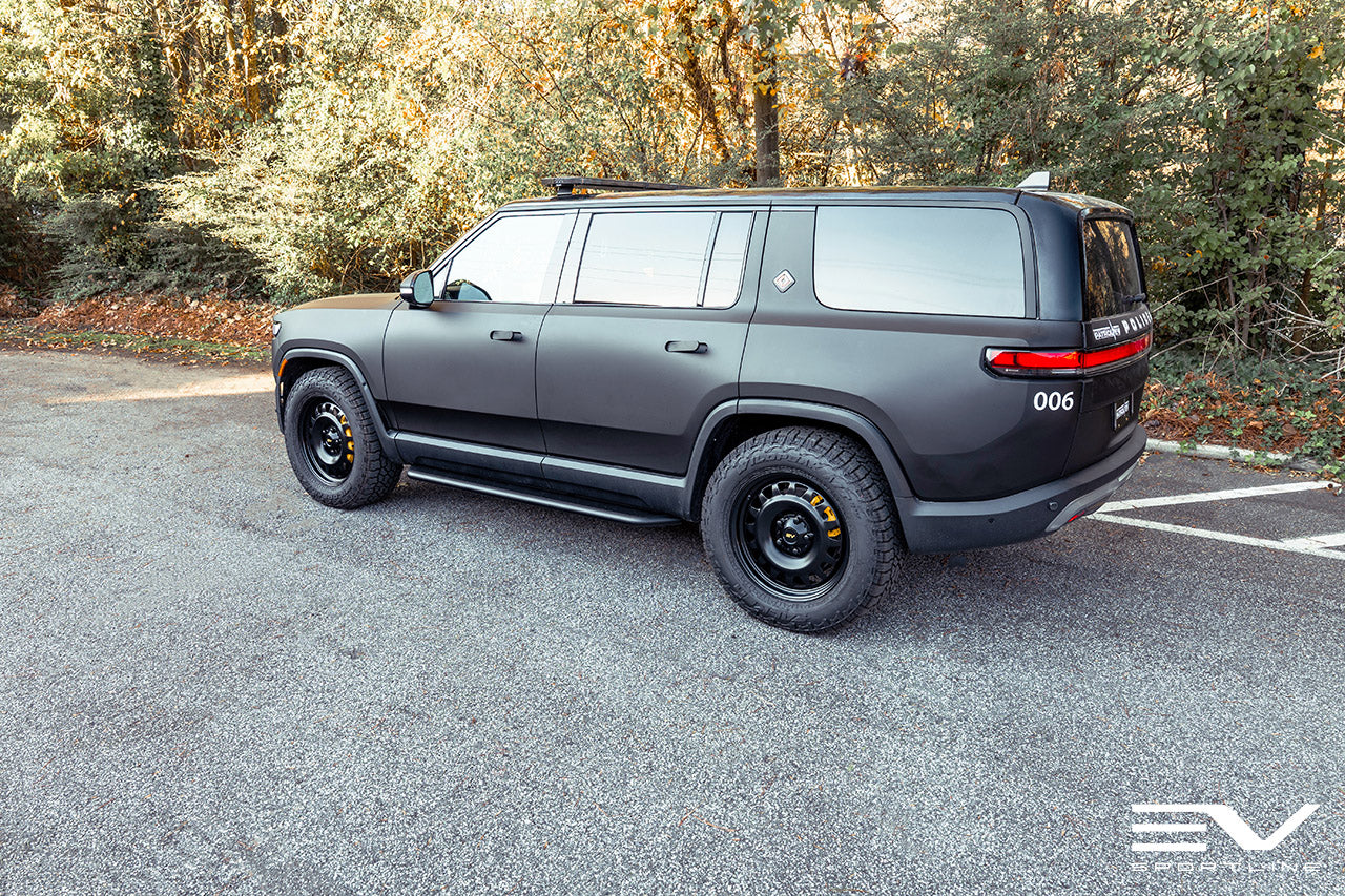 Team 1EV RMaxx Lightweight Aluminum Running Board Side Steps for Rivian R1T / R1S