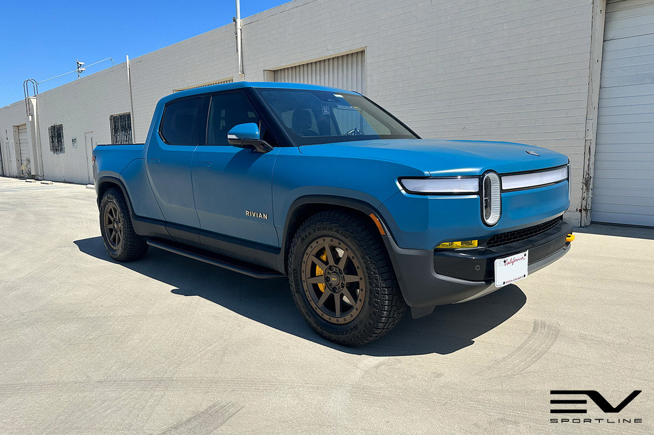 Team 1EV R800 Compass 8 Spoke 20" Flow Forged Wheel & Tire Package for Rivian R1T / R1S - Open Box Special!