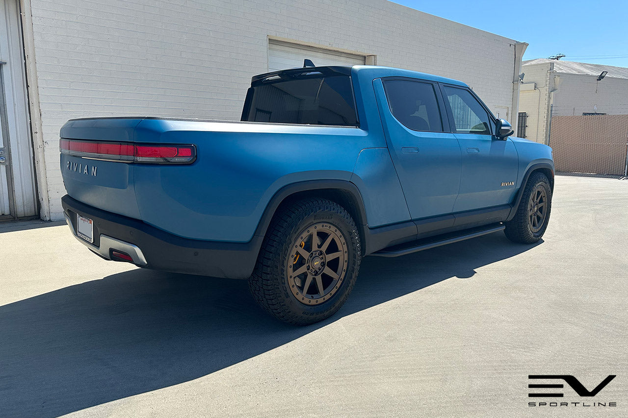 Team 1EV R800 Compass 8 Spoke 20" Flow Forged Wheel & Tire Package for Rivian R1T / R1S