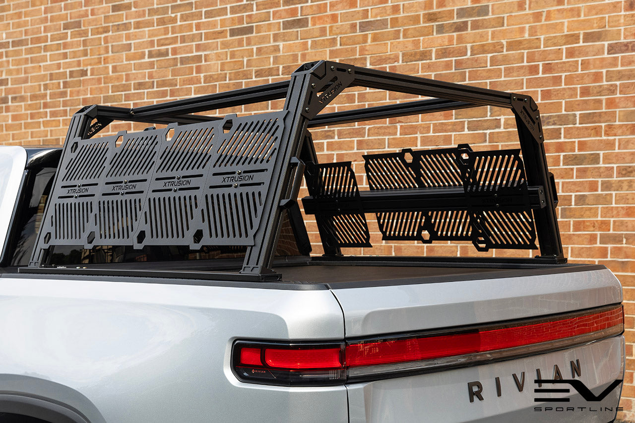XTR1 Modular Aluminum T-Slot Bed Rack for Rivian R1T by Xtrusion Overland