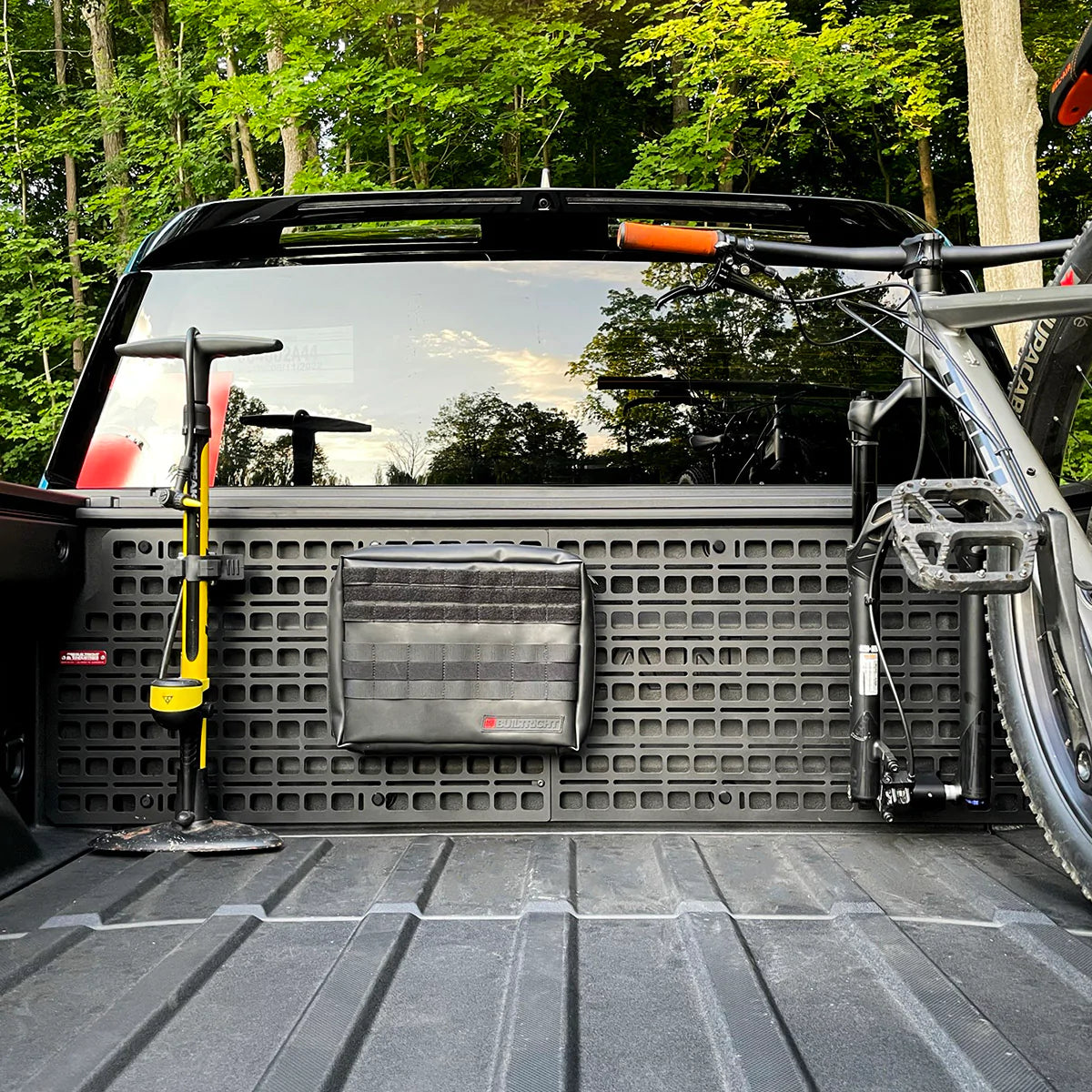 BuiltRight Bedside (Cab Wall) Mounting & Storage MOLLE Panel Kit Rack System for Rivian R1T