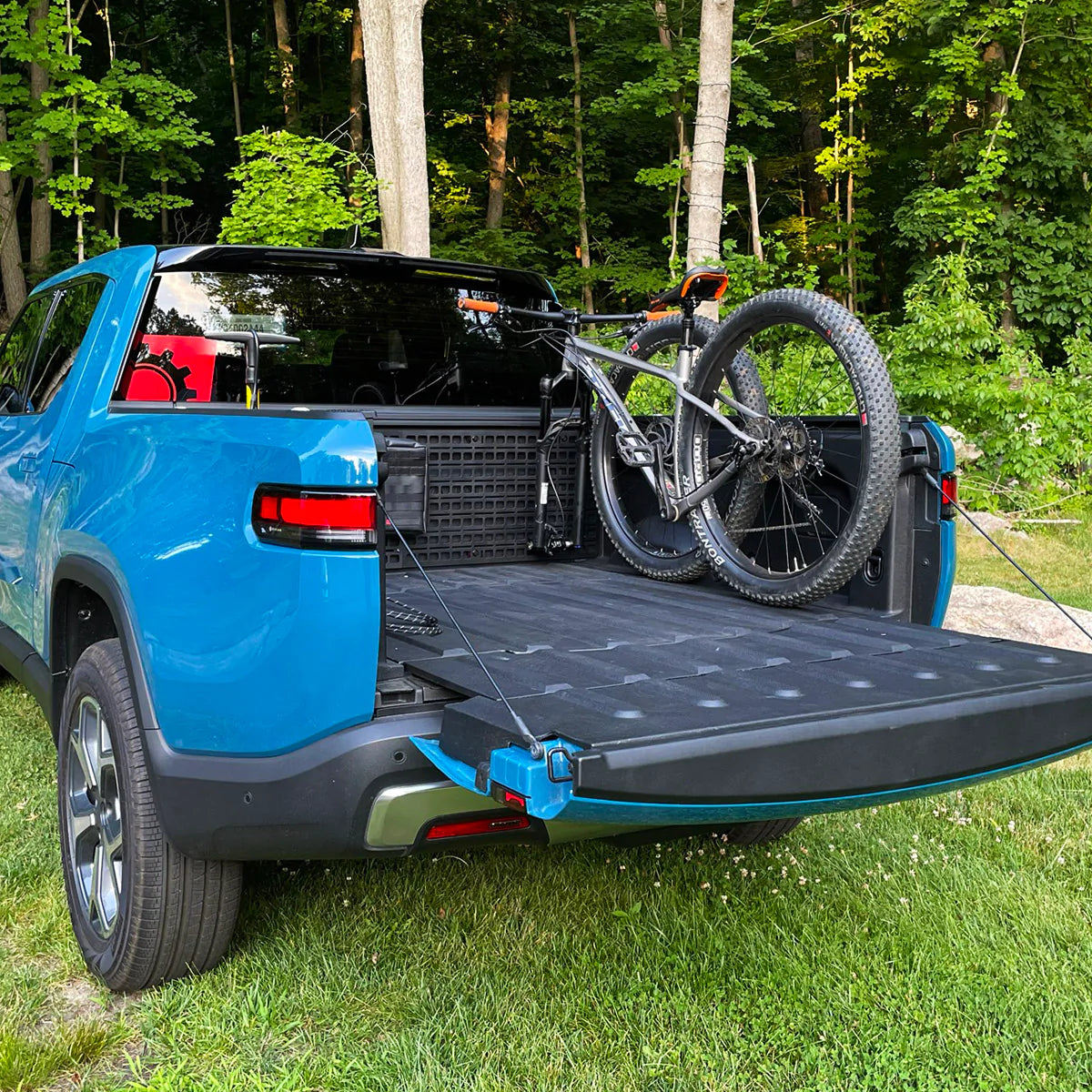 BuiltRight Bedside (Cab Wall) Mounting & Storage MOLLE Panel Kit Rack System for Rivian R1T