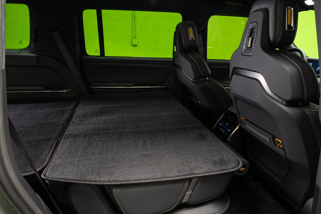 Team 1EV Precision Fitment Carpet Floor / Cargo / Frunk Mats for Rivian R1S