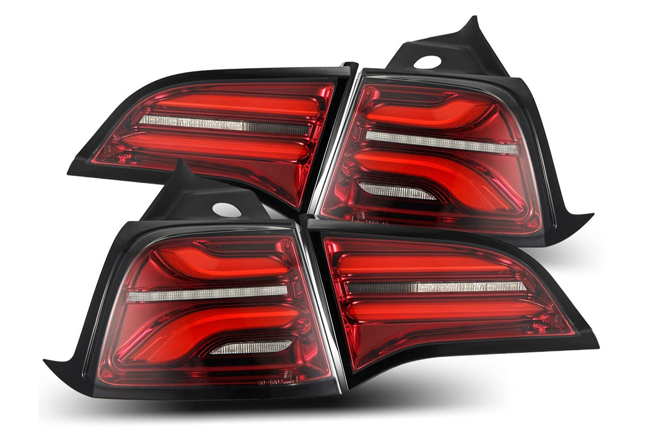Alpharex PRO-Series LED Tesla Tail Lights for 17-Present Model 3 / 20-Present Model Y