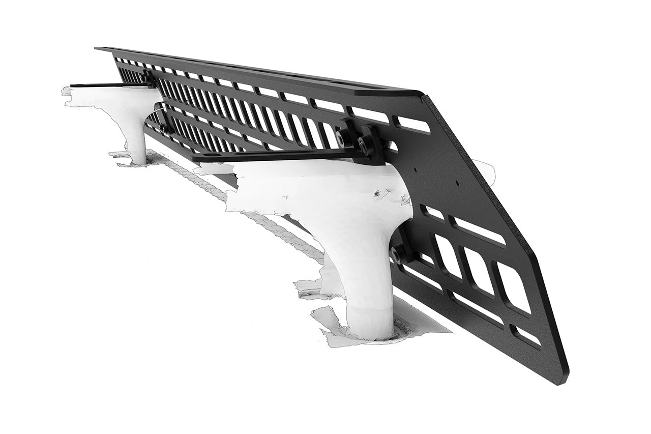 BuiltRight Bed Crossbar Exterior Mounted MOLLE Panel Kit Rack System for Rivian R1T