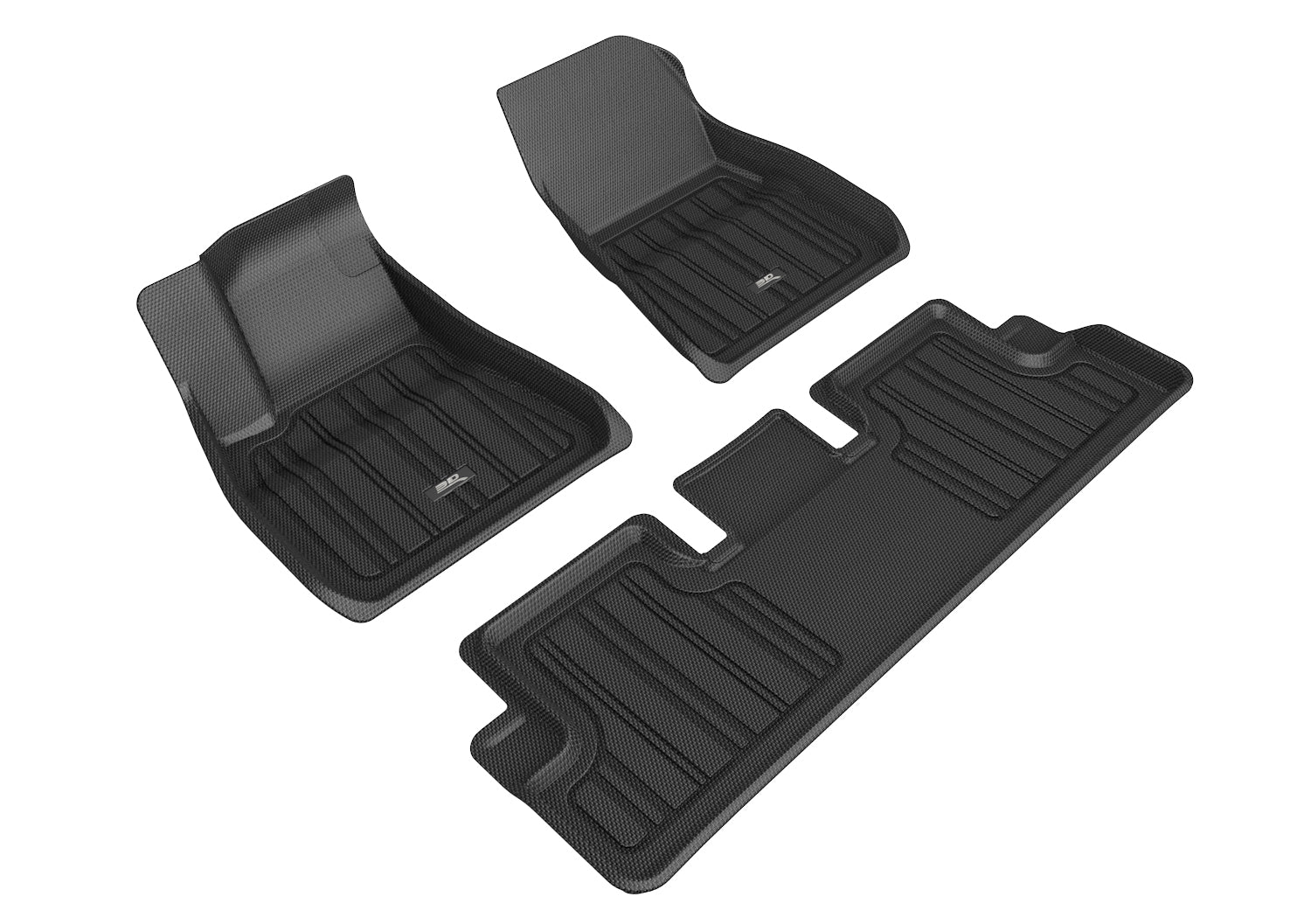 Tesla Model 3 MAXpider 3D Elitect All-Weather Custom Fit Floor Liner Mats (set of 3)