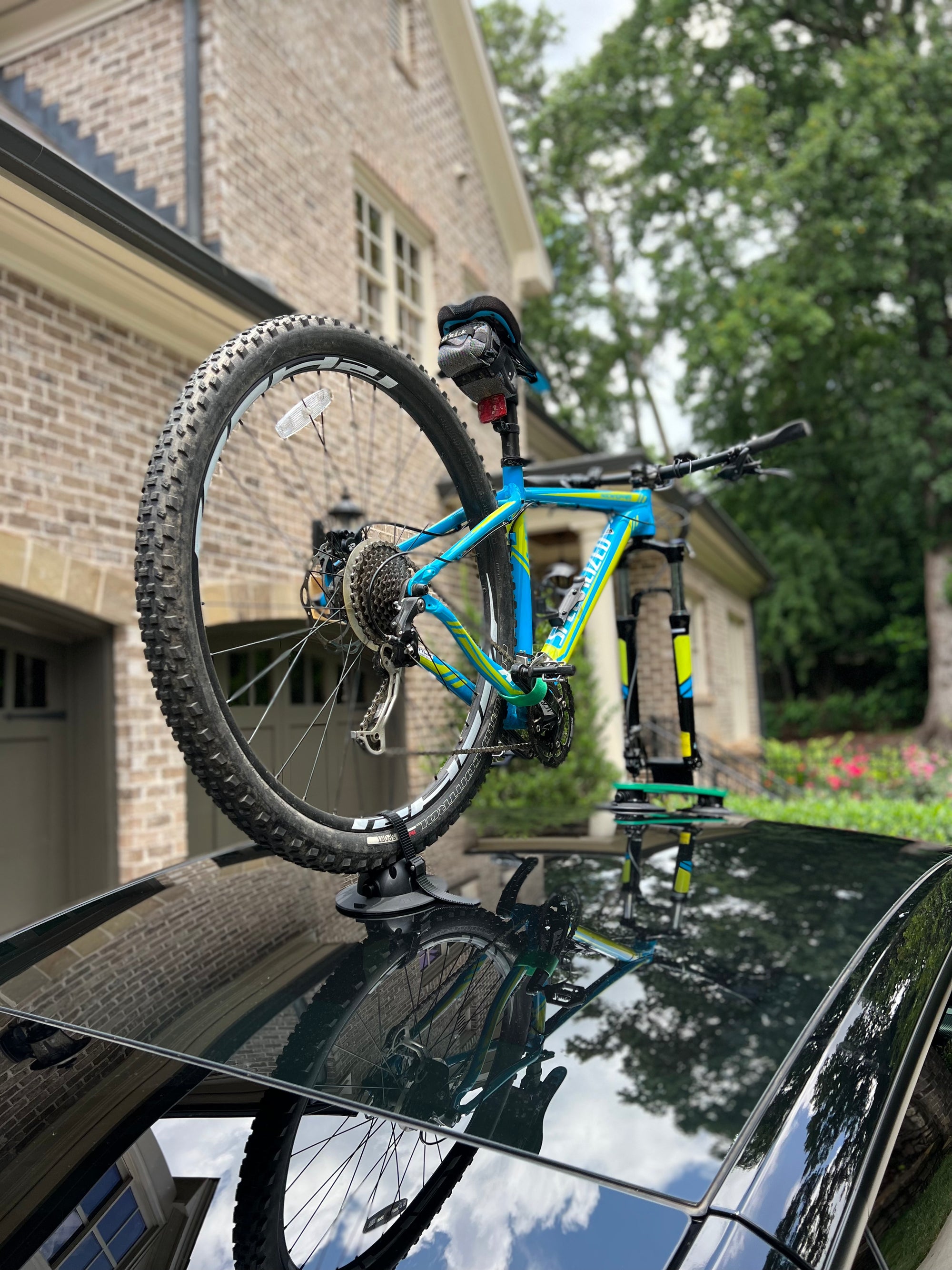 TreeFrog Pro 1 Vacuum Mounted Roof Mount Road & Mountain Bike Rack