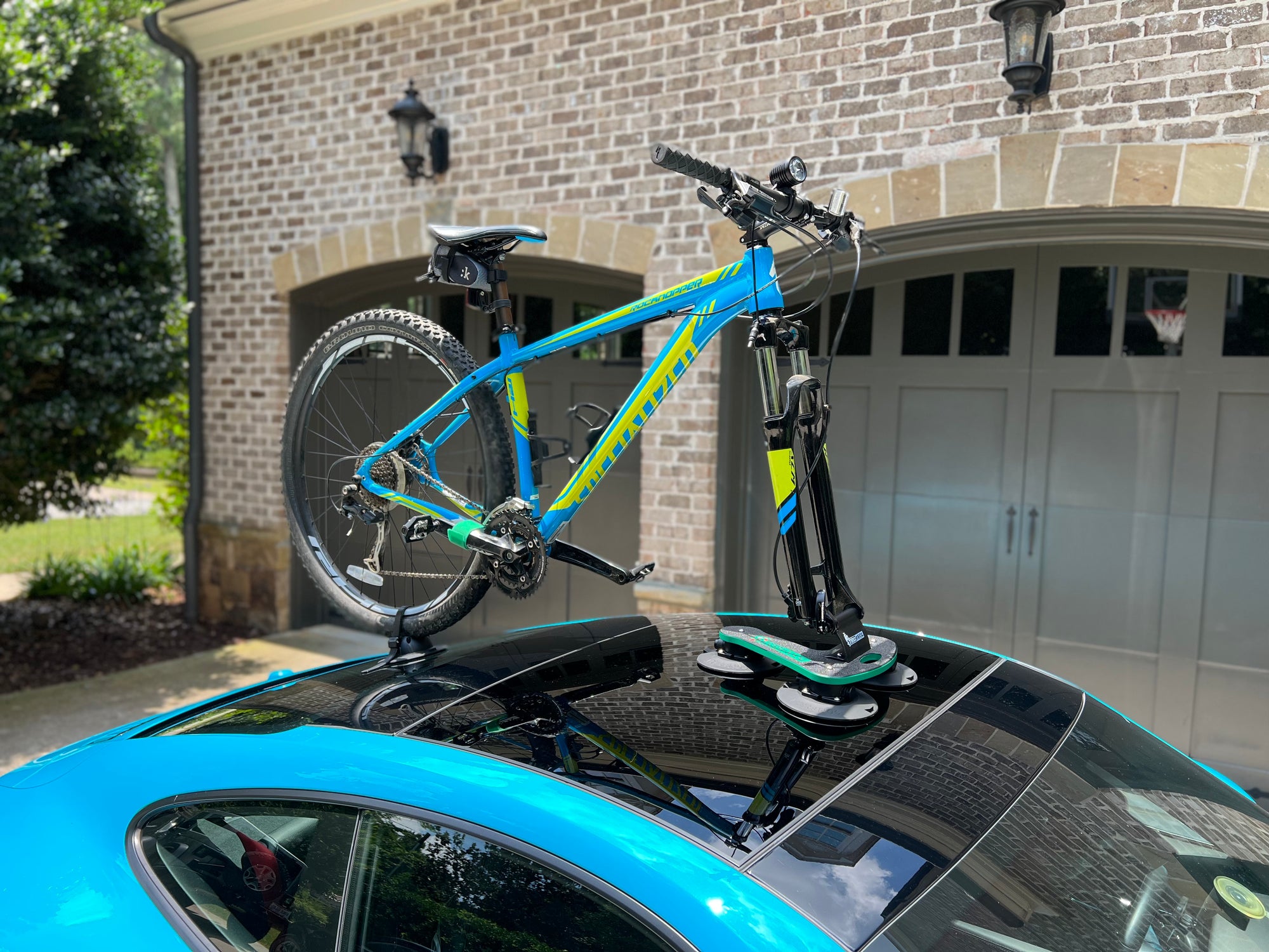 TreeFrog Pro 1 Vacuum Mounted Roof Mount Road & Mountain Bike Rack