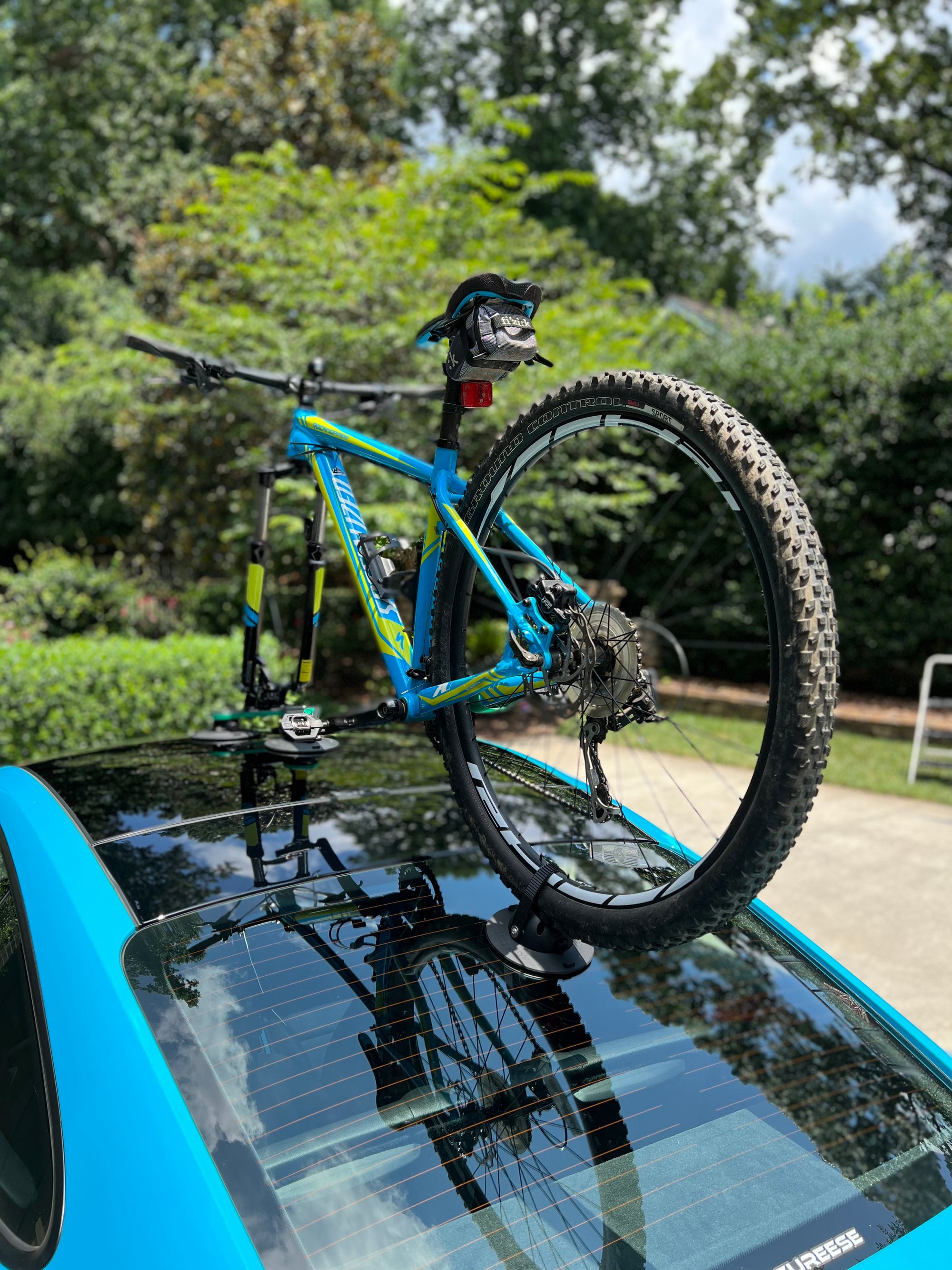 TreeFrog Pro 1 Vacuum Mounted Roof Mount Road & Mountain Bike Rack