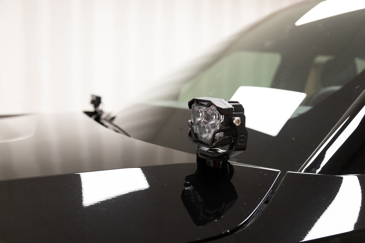 Team 1EV LED Pod A-Pillar Ditch Lights System with Morimoto 4Bangers for Rivian R1T / R1S