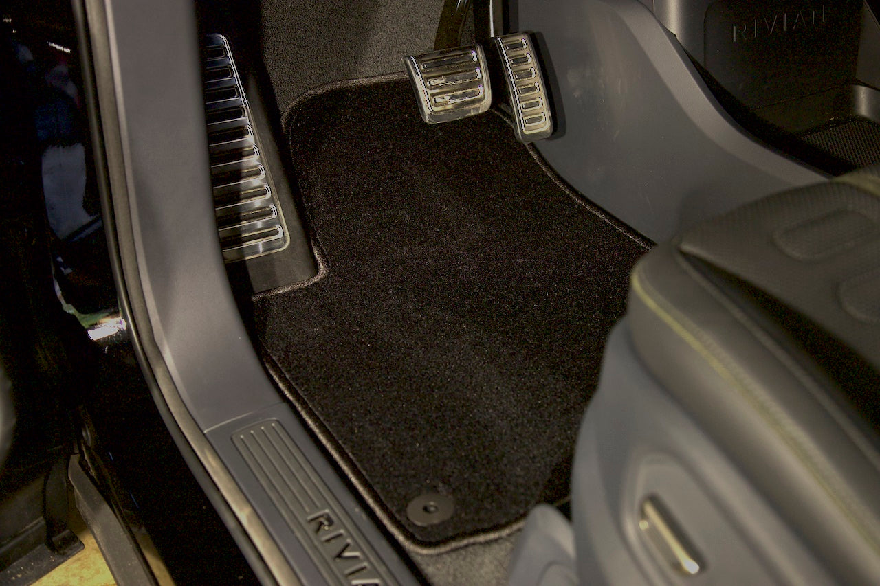 Team 1EV Precision Fitment Carpet Floor / Bed / Frunk Mats for Rivian R1T