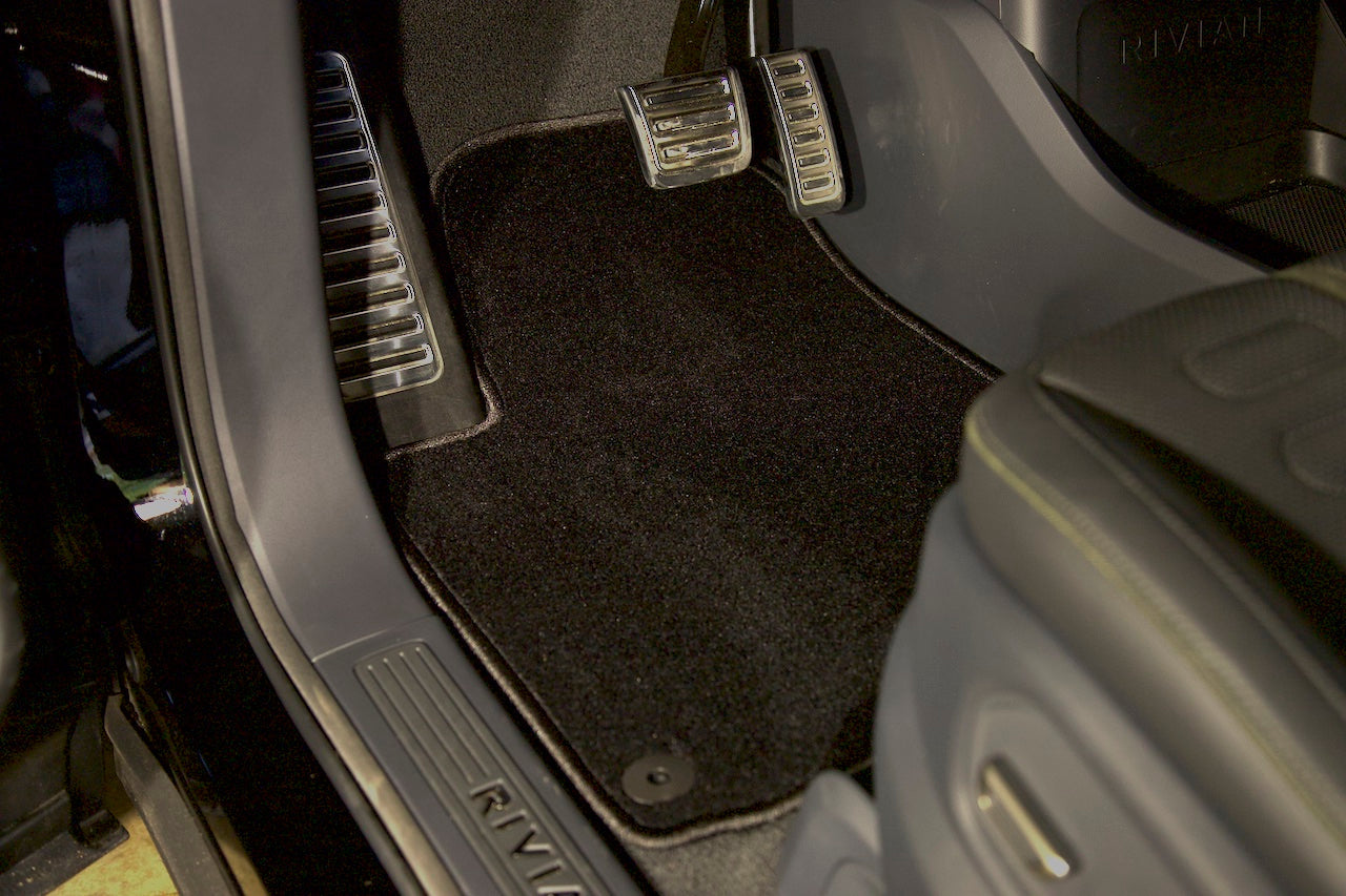 Team 1EV Precision Fitment Carpet Floor / Cargo / Frunk Mats for Rivian R1S
