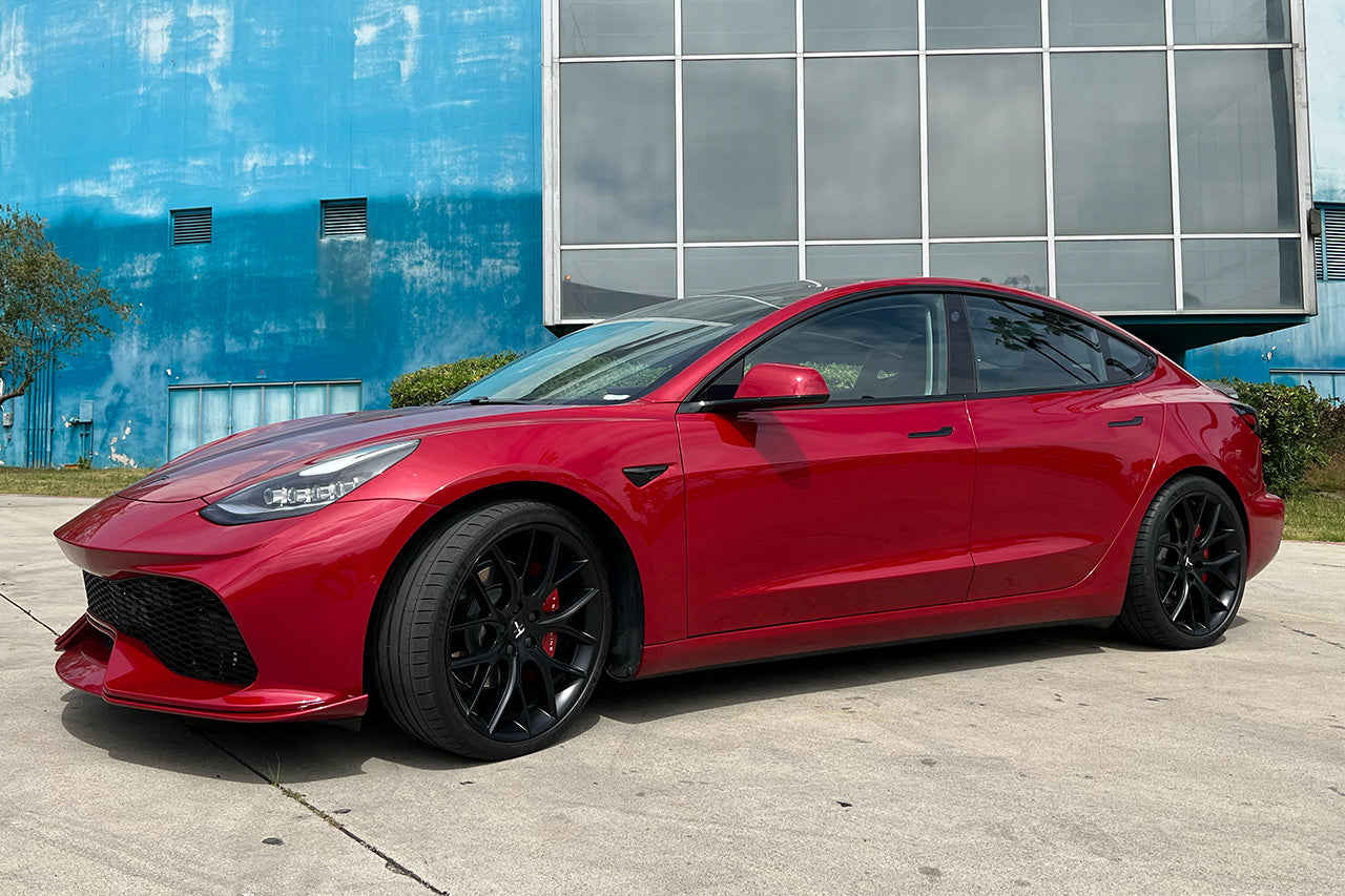 T Sportline Aero Sport Body Kit with Front & Rear Bumper Fascias & Wing Spoiler for Tesla Model 3