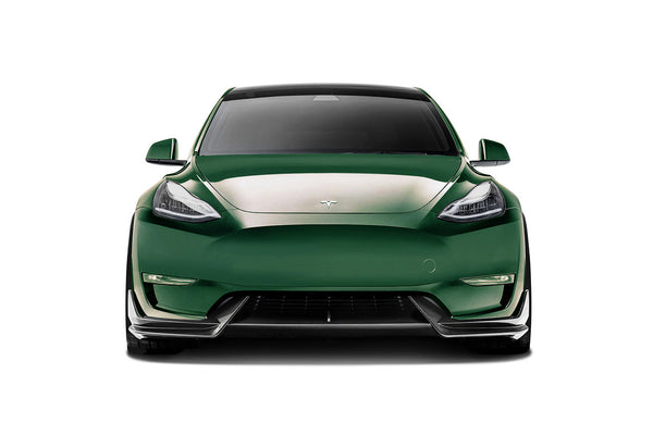 Adro Tesla Model Y Carbon Fiber Front Lip - EV Sportline - The